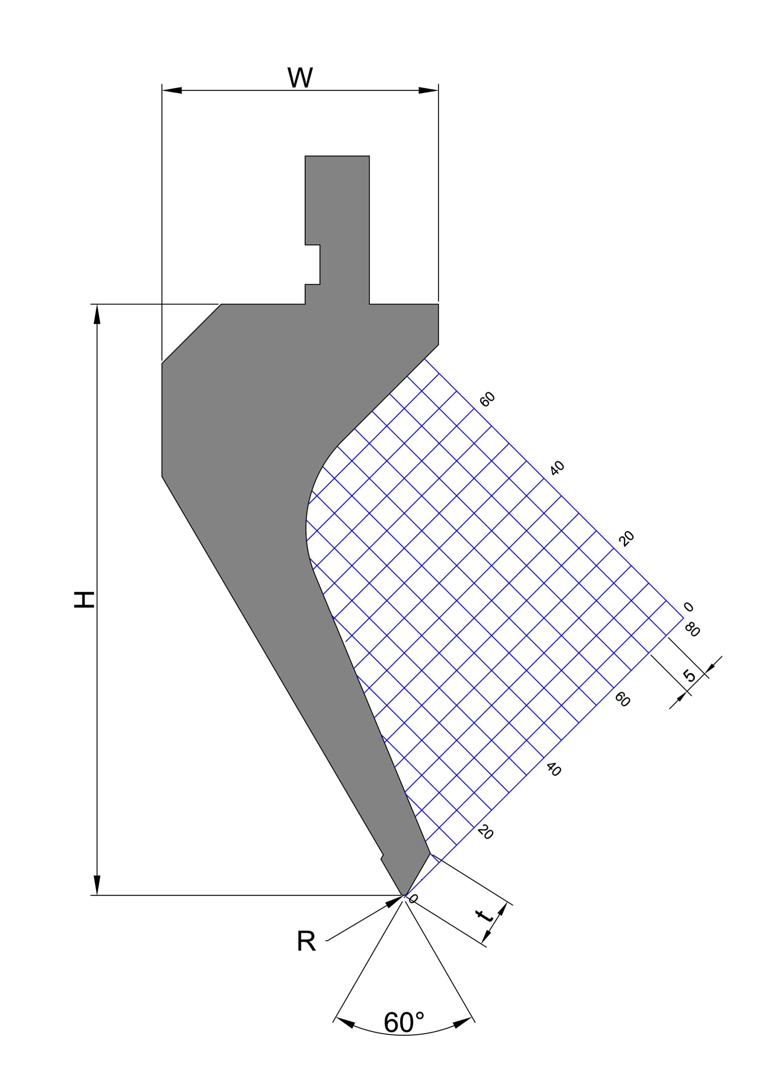 Gooseneck Punch - 60˚